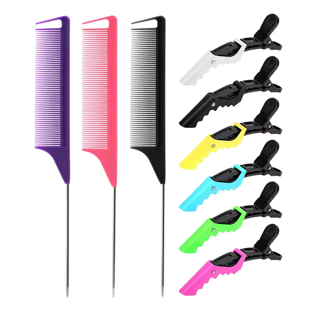 4 Candy Colors Hair Styling Pointy Tail