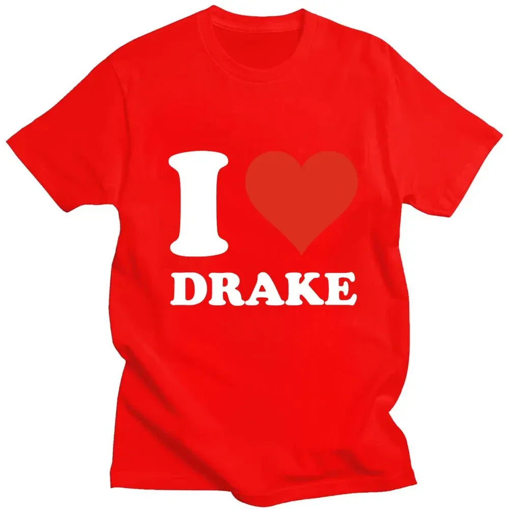 I Love Drake Graphics Cotton T-Shirts
