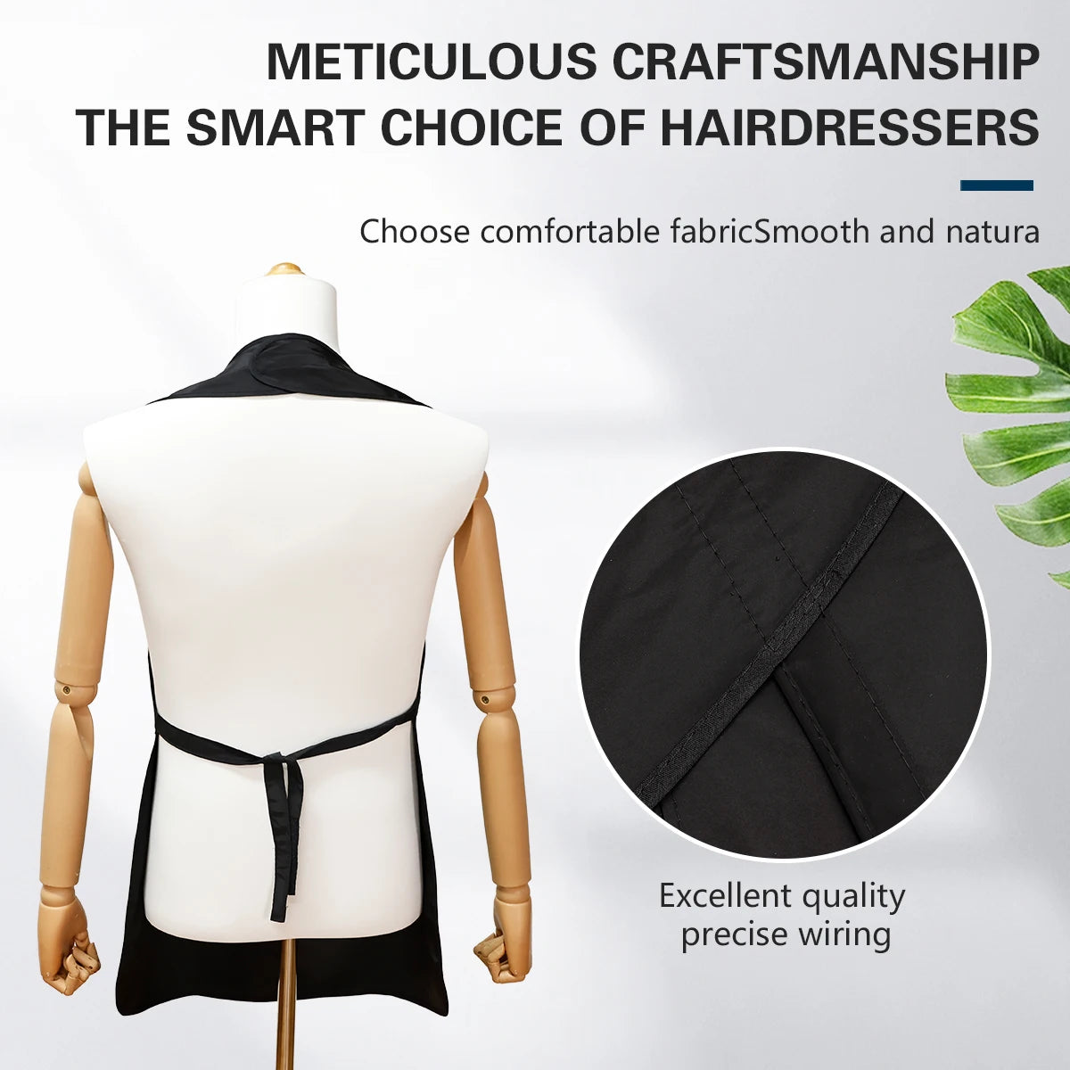 Black Stylist Apron Waterproof