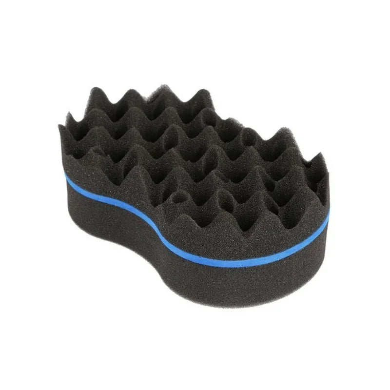 Curly Hair Styling Sponge Brush Double