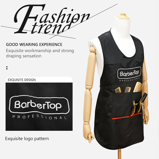 Black Stylist Apron Waterproof