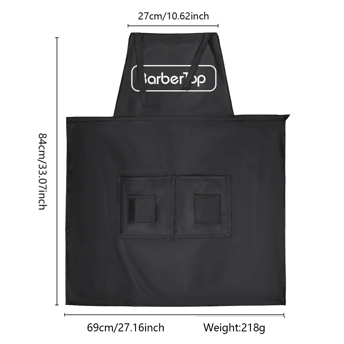 Black Stylist Apron Waterproof