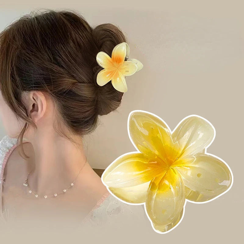 4 colors Gradient Flower Hair Accessories