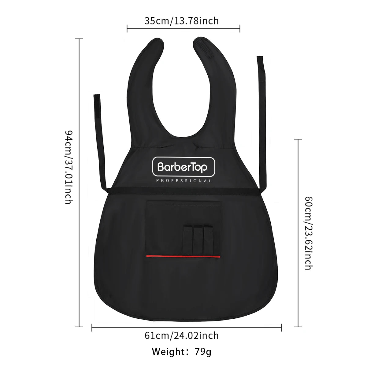 Black Stylist Apron Waterproof